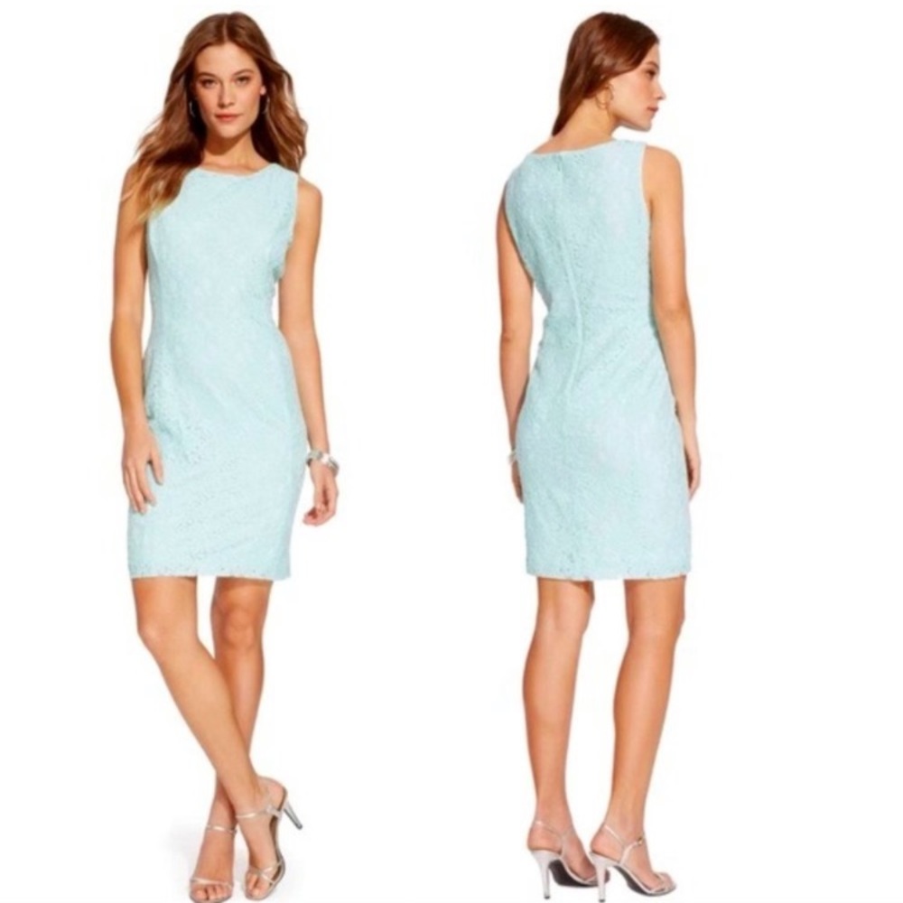 🎉HP🎉Ralph Lauren Blue Lace Dress